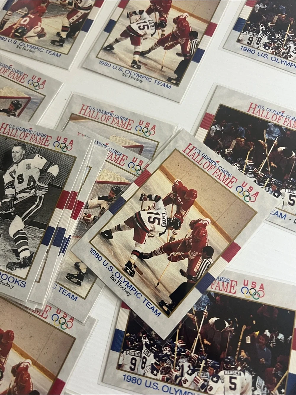 40 Vintage 1980 U.S. Olympic Ice Hockey Trading Cards
